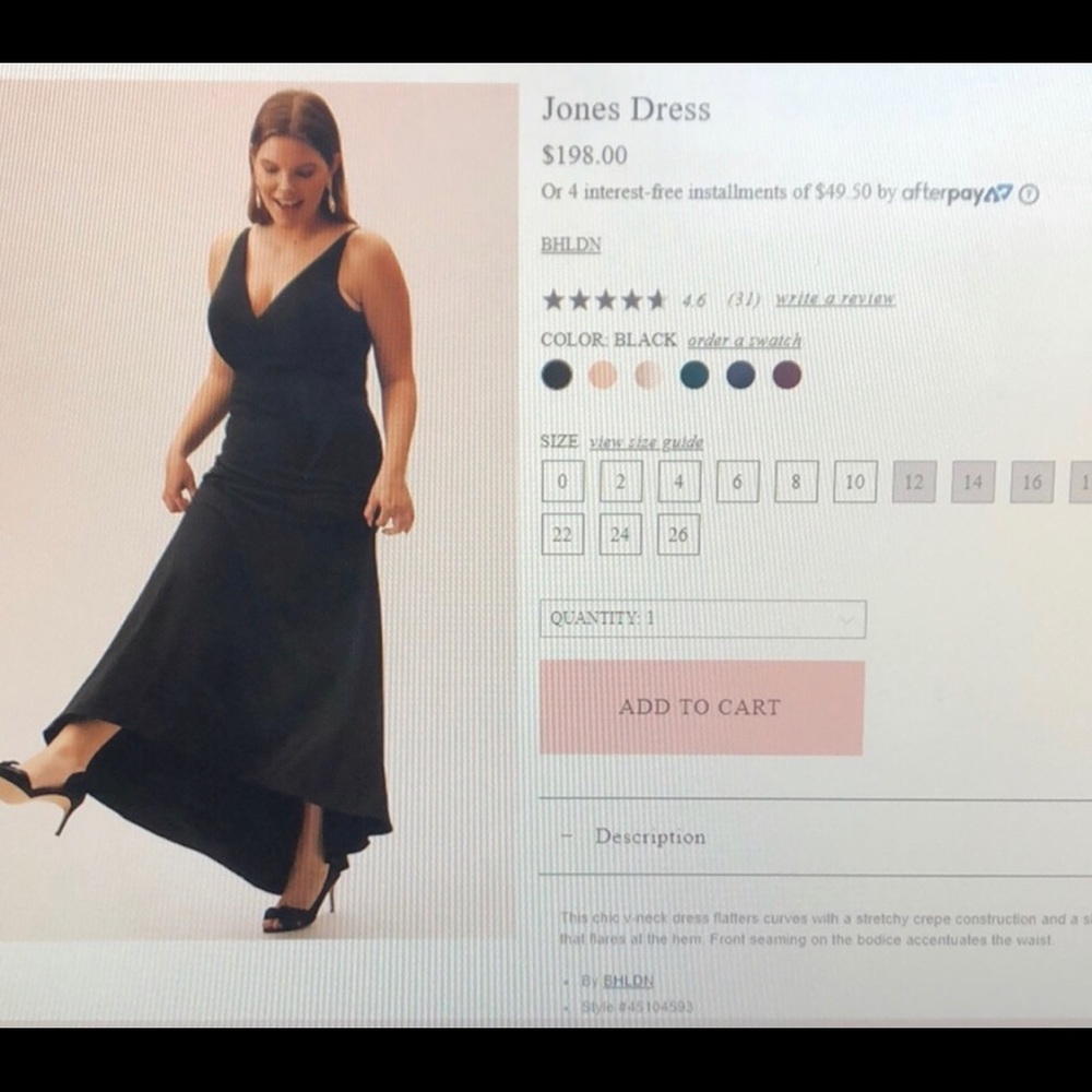 BHLDN Jones dress Size 16
